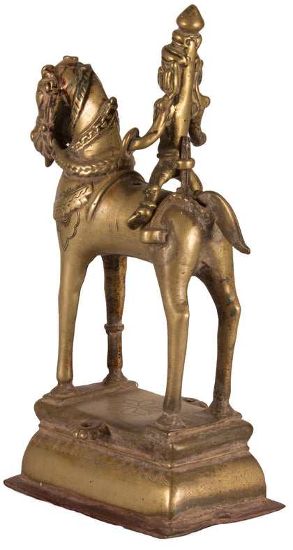 Shiva on Horse, , Balaji's Antiques and Collectibles - Artisera
