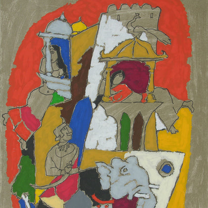 Princely - Jaisalmer, M.F. Husain, Archer Art Gallery - Artisera