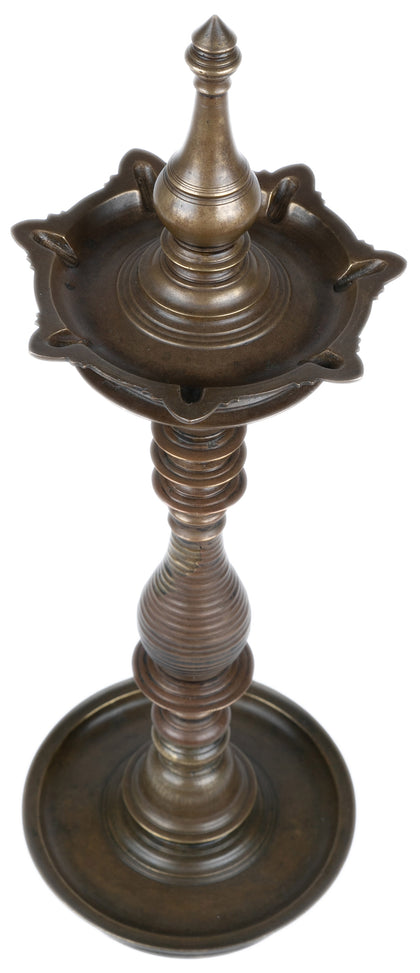 Lamp with Kalasha Finial, , Ritual Lamps - Artisera