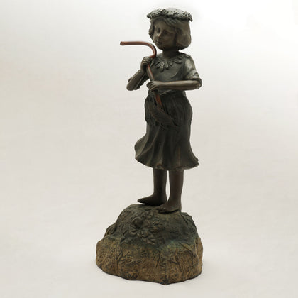 Art Nouveau Girl Sculpture, , Ethnic Art Collectibles - Artisera