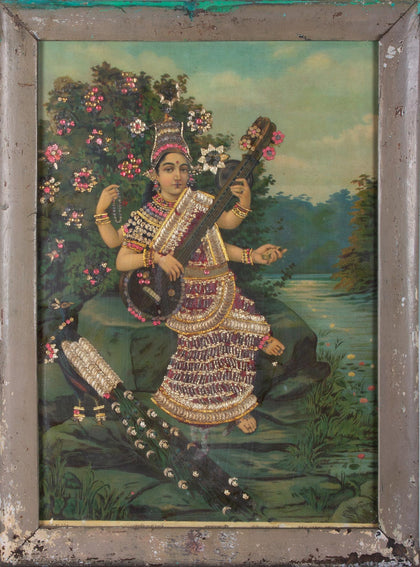 Saraswati - 06, Raja Ravi Varma, Balaji Art - Artisera