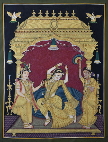Dancing Radha, Nemichand, Ethnic Art - Artisera