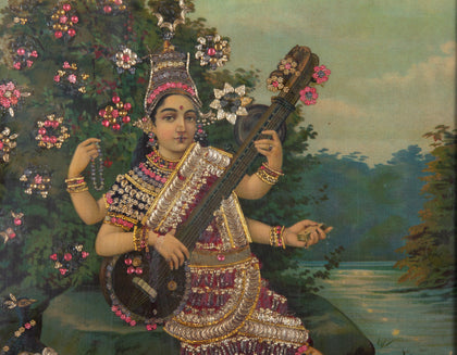 Saraswati - 06, Raja Ravi Varma, Balaji Art - Artisera