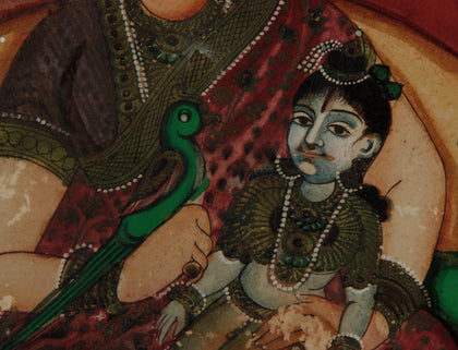 Krishna with Yashoda, , Mysore Paintings - Artisera