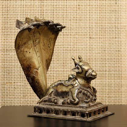 Nandi with Serpent Head, , Navrathans Antique Art - Artisera