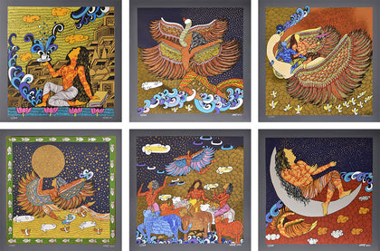 The Golden Womb Series (Set of 6), Seema Kohli, Archer Art Gallery - Artisera
