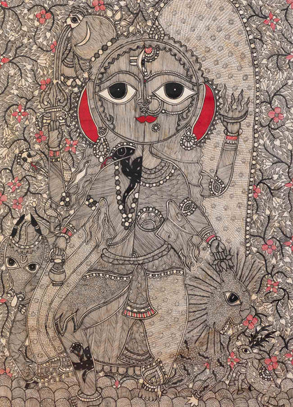 Madhubani - Untitled AKJ 05, A Kumar Jha, Gallery Ragini - Artisera