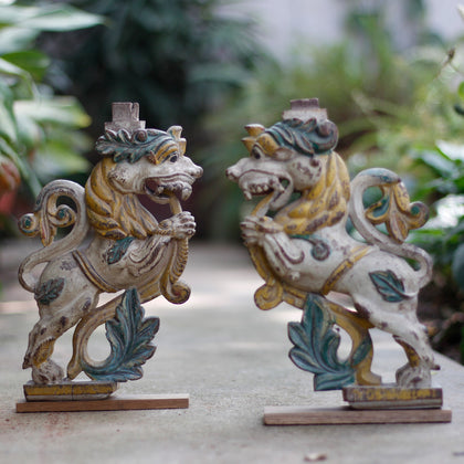 Yali Brackets (Pair), , Balaji's Antiques and Collectibles - Artisera