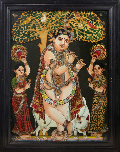 Venugopala - 01, , Balaji Reverse Glass - Artisera