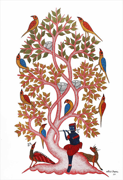 Gond - Untitled 74, Manoj Tekam, Arts of the Earth - Artisera