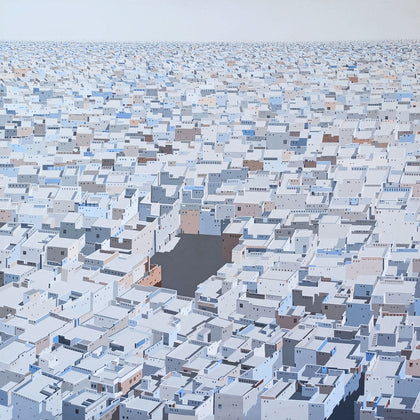 The Blue Cube: Unraveling a City 18, Madan Pawar, Internal - Artisera
