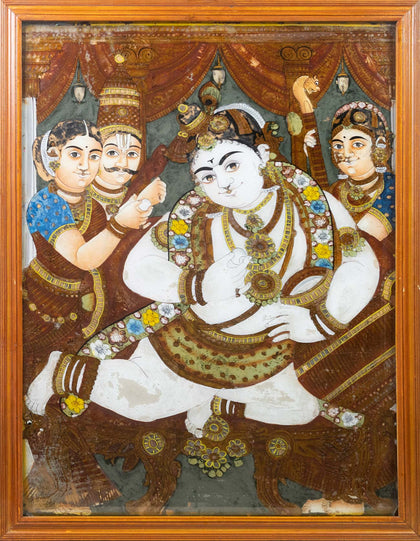 Bala Krishna - 01, , Balaji Reverse Glass - Artisera