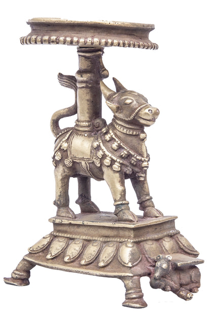 Nandi Pooja Pedestal, , Balaji's Antiques and Collectibles - Artisera
