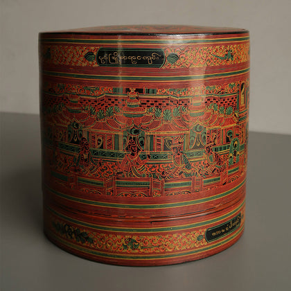 Burmese Lacquer Betel Box 10, , Burmese Lacquerware - Artisera