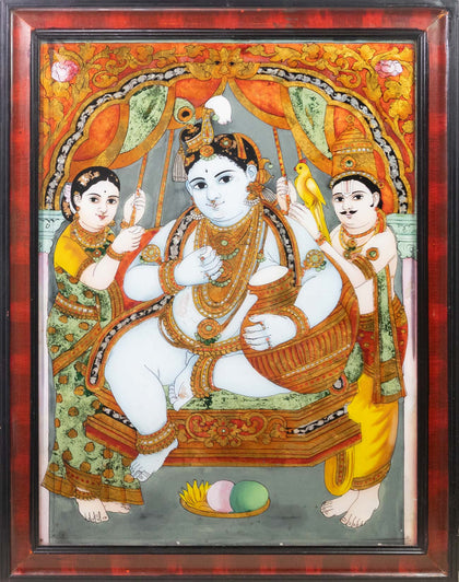 Bala Krishna - 02, , Balaji Reverse Glass - Artisera