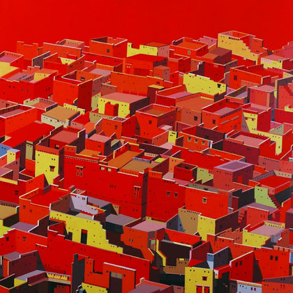 The Blue Cube: Unraveling a City 08, Madan Pawar, Internal - Artisera