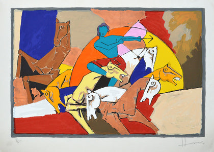 Arjun, M.F. Husain, Archer Art Gallery - Artisera