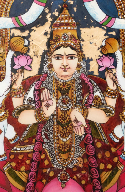 Gajalakshmi - 03, , Balaji Reverse Glass - Artisera