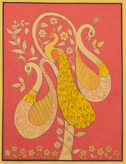 Peacocks - 01, , Ethnic Art - Artisera