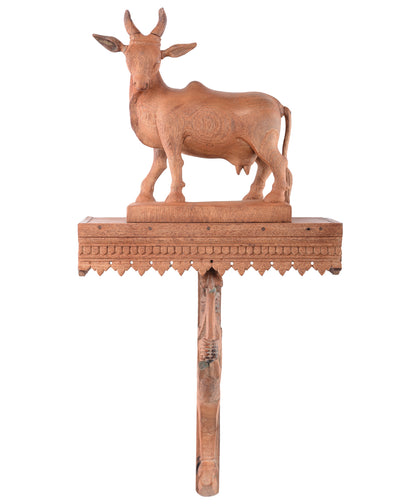 Wall Stand with Cow, , Rani Arts & Teak - Artisera