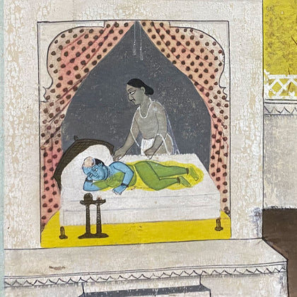 Krishna with Vasudeva and Yashoda, , Indian Miniatures - Artisera