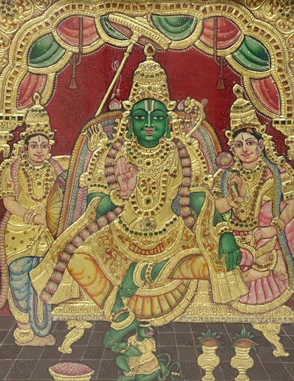 Rama with Sita, Lakshman and Hanuman, , Mriya Arts - Artisera