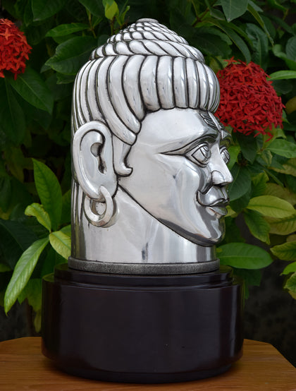 Shiva Head 1, , Silver Showpieces - Artisera