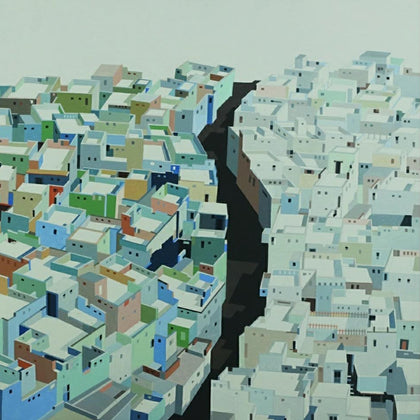 The Blue Cube: Unraveling a City 14, Madan Pawar, Internal - Artisera
