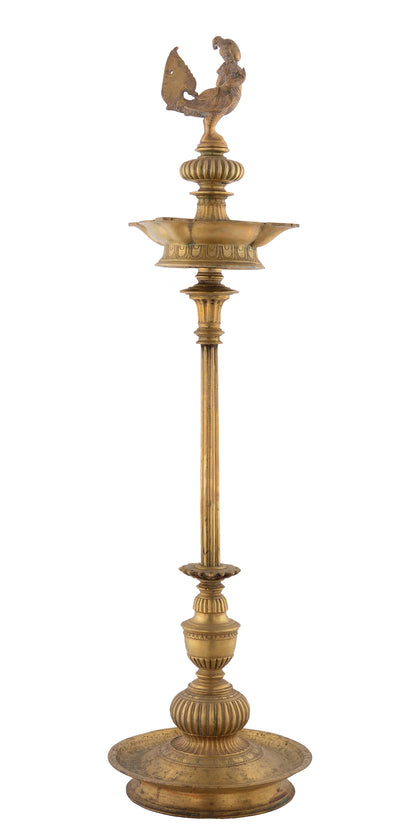 Kinnara Lamp Stand, , Rani Arts & Teak - Artisera