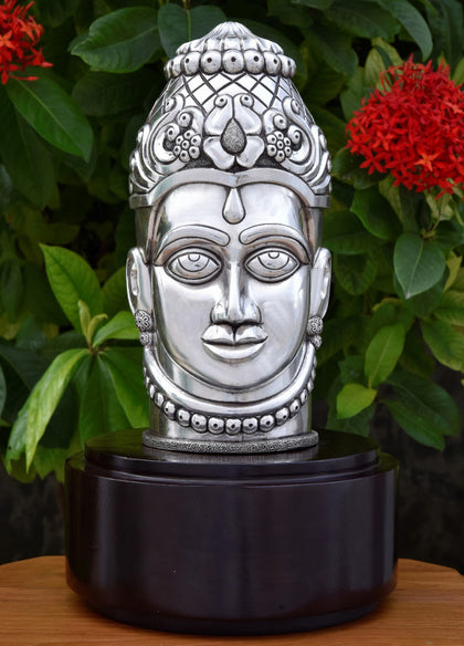Shiva Head 2, , Silver Showpieces - Artisera