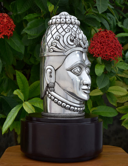 Shiva Head 2, , Silver Showpieces - Artisera
