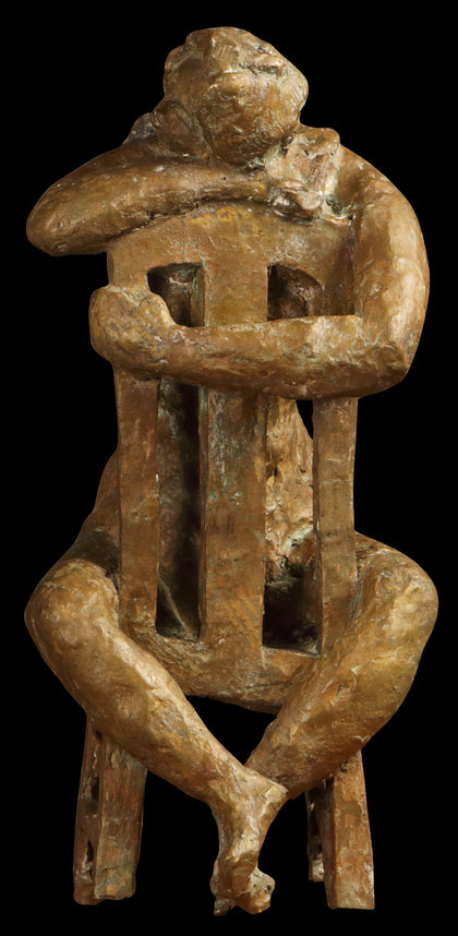 Lady on a Chair, Shankar Ghosh, Stories in Bronze - Artisera