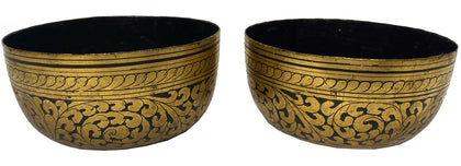 Burmese Lacquer Cups (Pair), , Burmese Lacquerware - Artisera