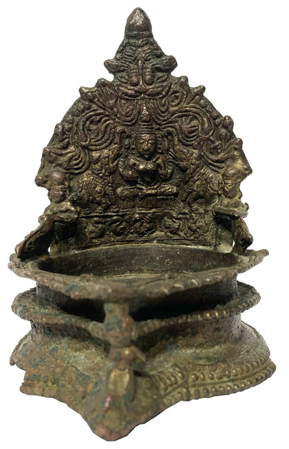 Gajalakshmi Oil Lamp - 03, , Ritual Lamps - Artisera