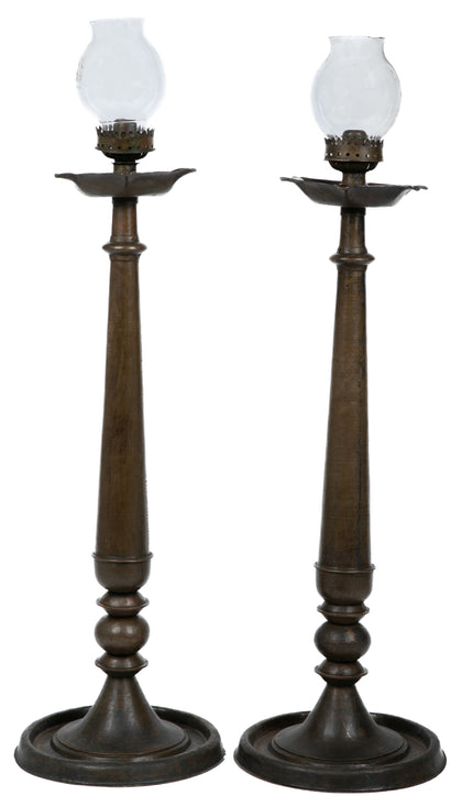 Pair of Candle Holders / Lamps, , Ritual Lamps - Artisera