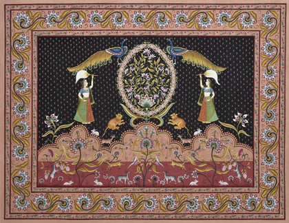 Tree with Peacocks - 02, Nemichand, Ethnic Art - Artisera