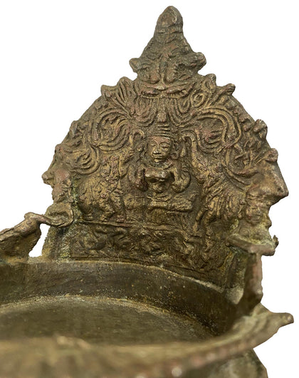 Gajalakshmi Oil Lamp - 03, , Ritual Lamps - Artisera