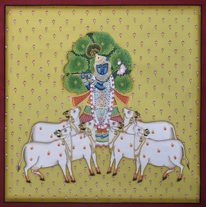 Shrinathji With Cows - 07, , Ethnic Art - Artisera