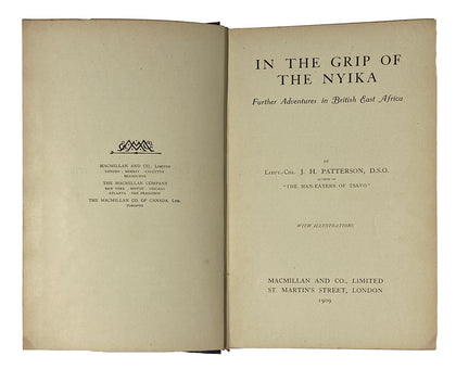 In The Grip of The Nyika; 1909, First Ed., , Antiquarian Books - Artisera