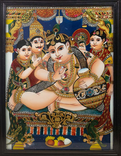 Bala Krishna - 03, , Balaji Reverse Glass - Artisera