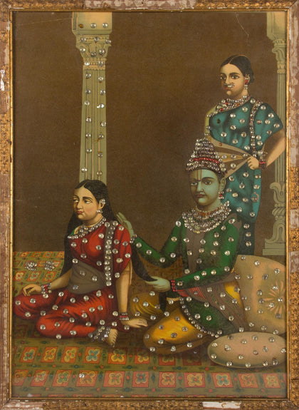 Krishna, Radha and Rukmini, , Balaji Art - Artisera