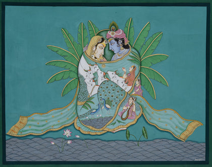 Radha Krishna Milan - 01, Narendra Kumar, Ethnic Art - Artisera