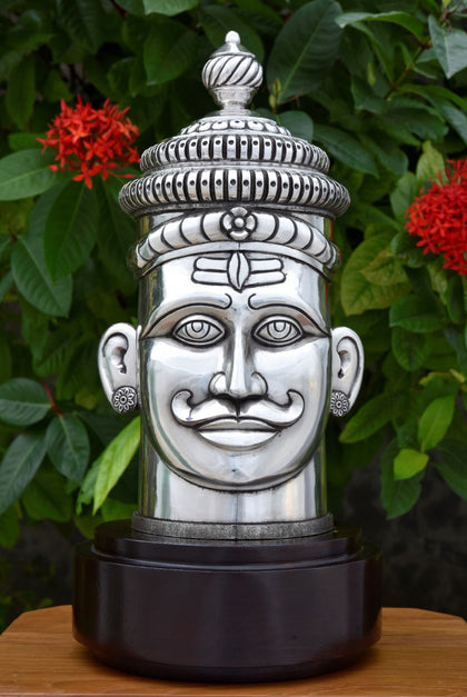 Shiva Head 5, , Silver Showpieces - Artisera