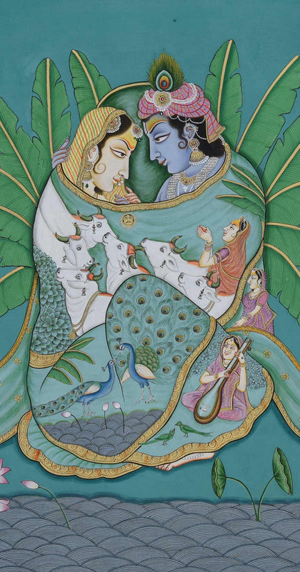 Radha Krishna Milan - 01, Narendra Kumar, Ethnic Art - Artisera