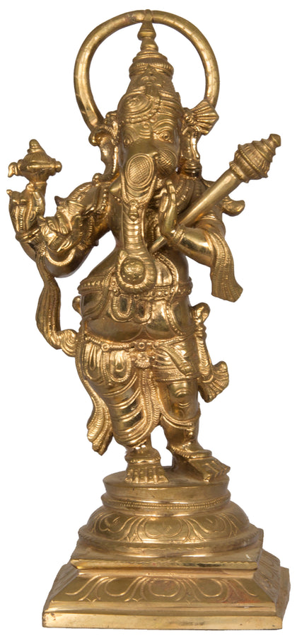 Aadyanta Prabhu (Half Ganesha Half Hanuman), , Lost Wax Bronze Sculptures - Artisera