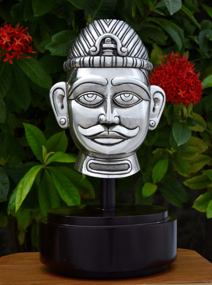 Shiva Head 6, , Silver Showpieces - Artisera