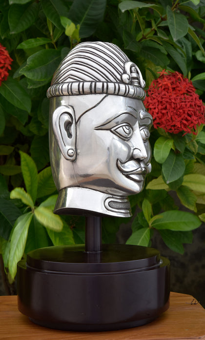 Shiva Head 6, , Silver Showpieces - Artisera