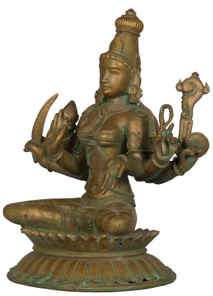 Veera Lakshmi (Dhairya Lakshmi), , Lost Wax Bronze Sculptures - Artisera