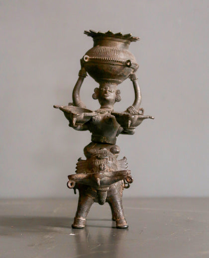 Panchadipa Lakshmi Lamp - II, , Ritual Lamps - Artisera