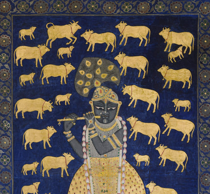 Shrinathji With Cows - 02, , Ethnic Art - Artisera